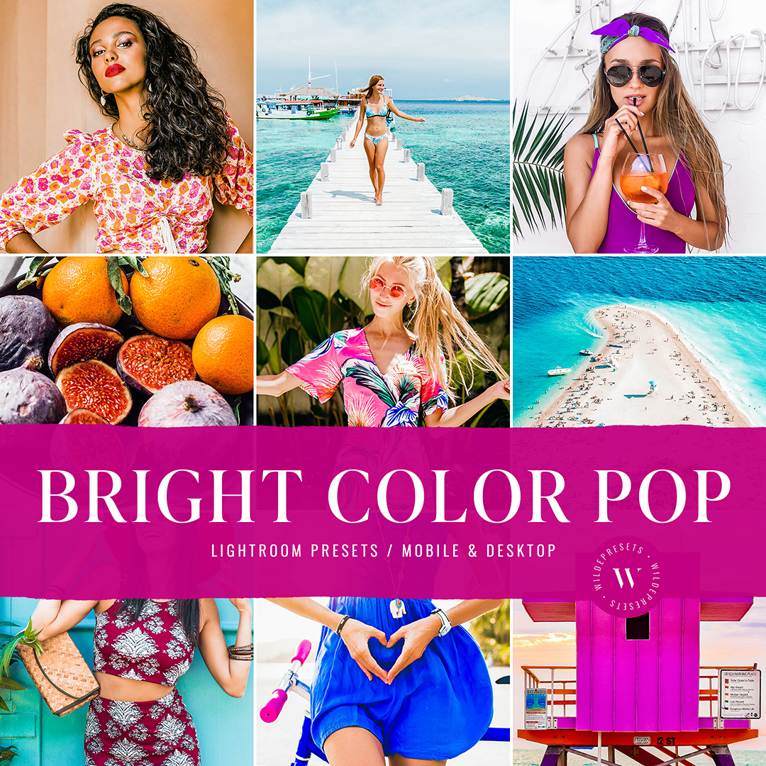 The Bright Color Pop Preset Collection